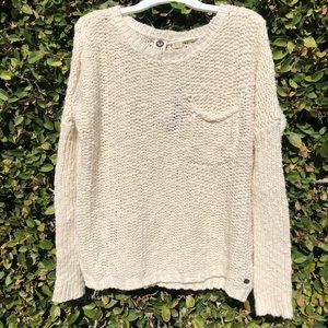NWT Roxy Knit Sweater With Front Pocket